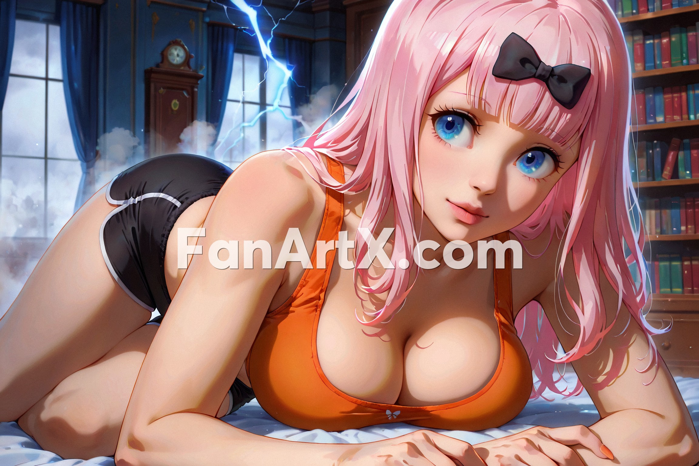Chika Fujiwara fanart - kaguya sama love is war character 1923100